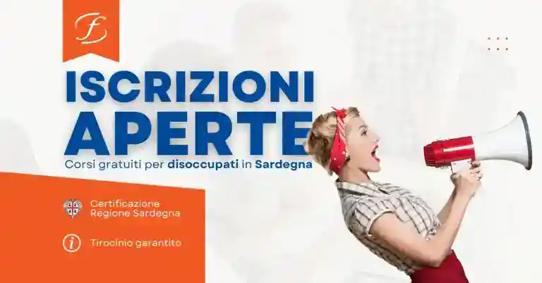 Aperte le iscrizioni ai percorsi formativi GRATUITI per disoccupati